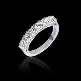 Alliance de mariage pavage diamant 0,7 carat or blanc Ceres