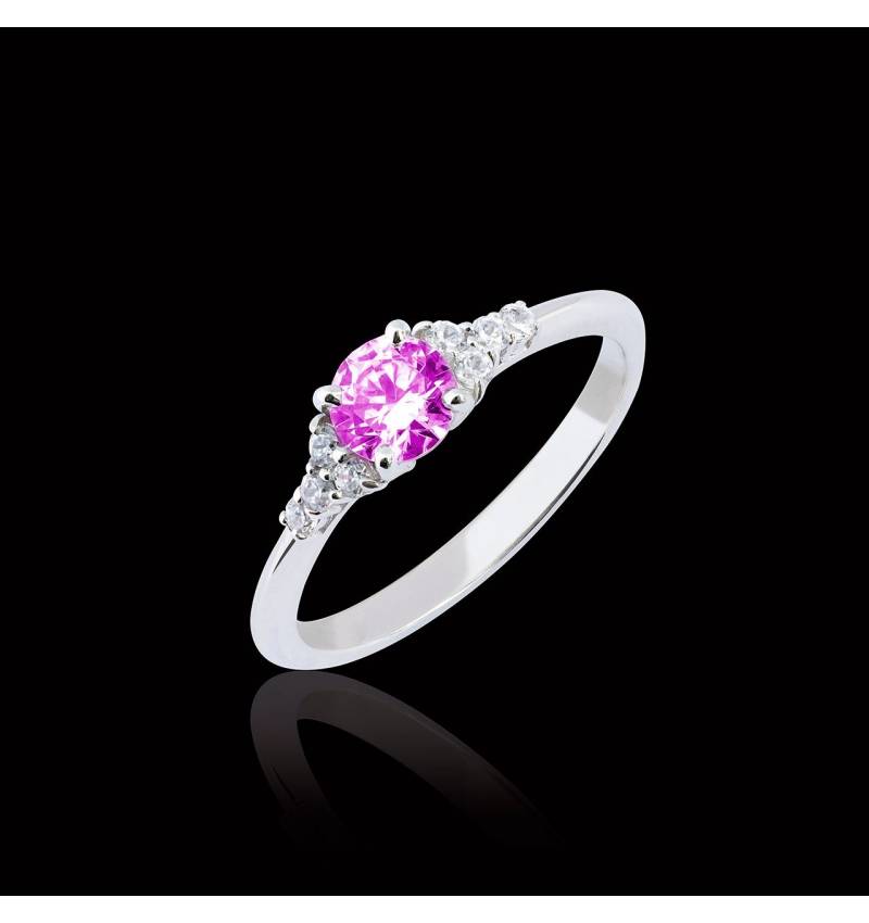 Bague saphir rose Virginie