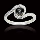 Bague diamant noir Lilou