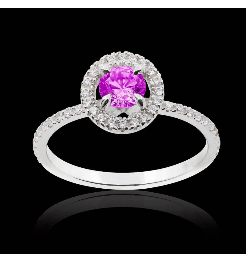 Bague saphir rose Isaure