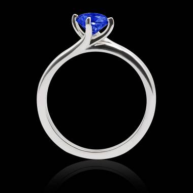 Bague solitaire bleu Alicia