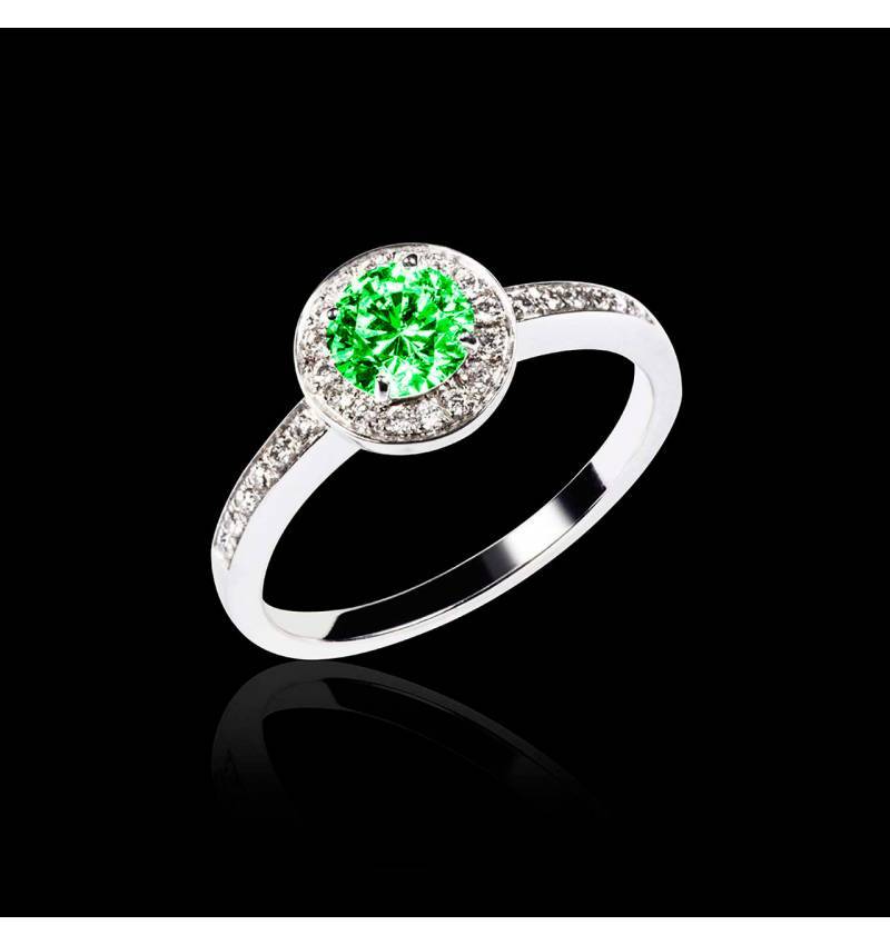 Bague de fiançailles Tsavorite Rekha