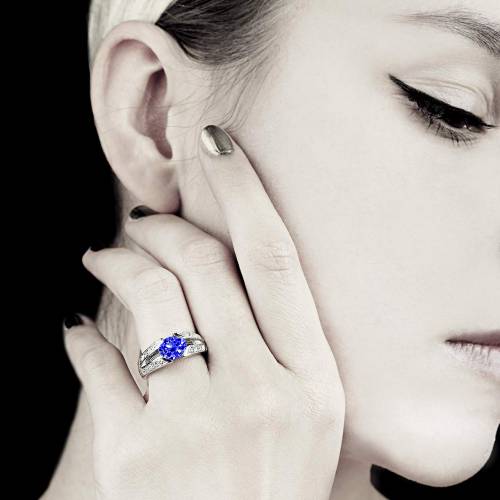 Bague de fiançailles Tanzanite Isabelle