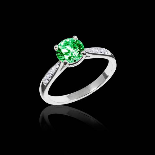 Bague de fiançailles Tsavorite Angela