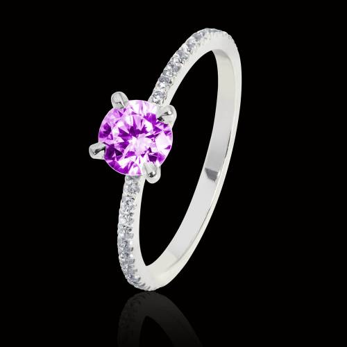 Bague de fiançailles Tourmaline rose Manon