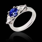 Bague saphir bleu trilogie Orestie