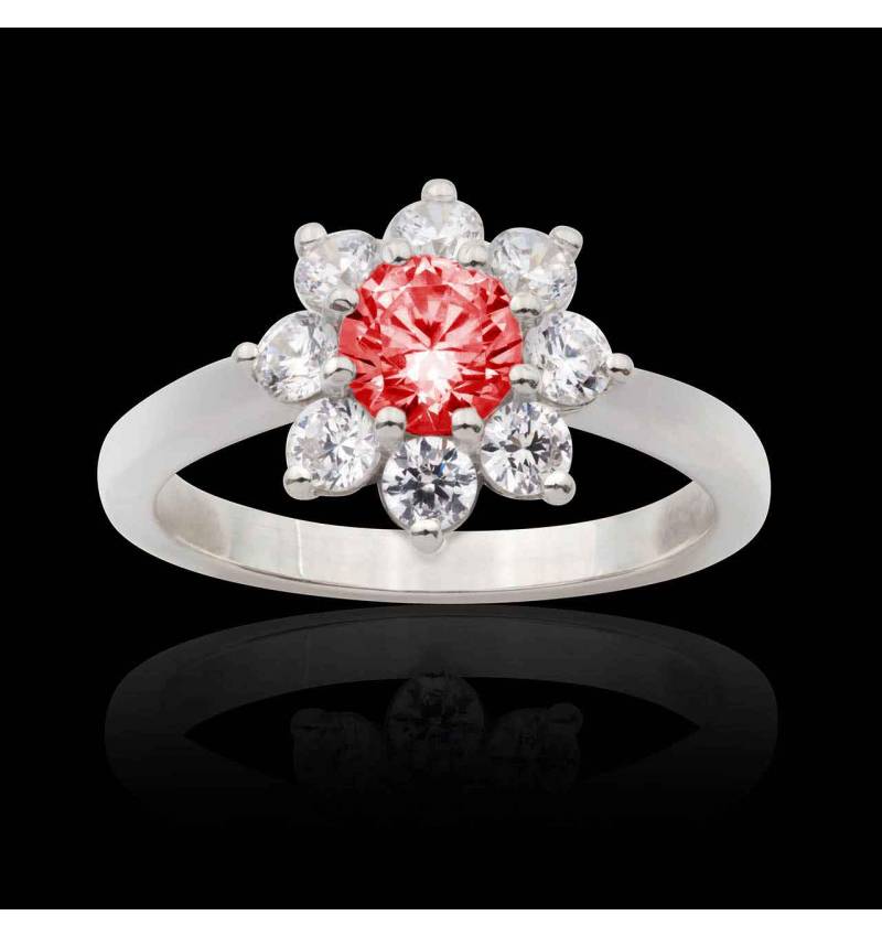 Bague fiançailles rubis Victoria