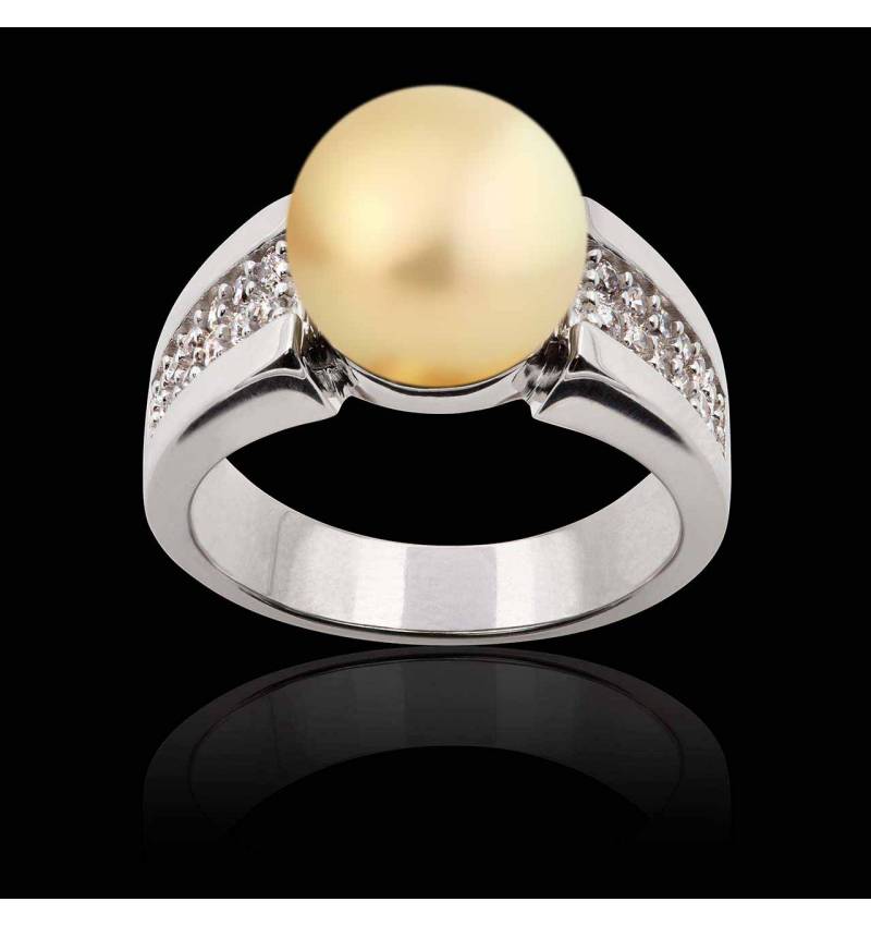 Bague perle gold Aya