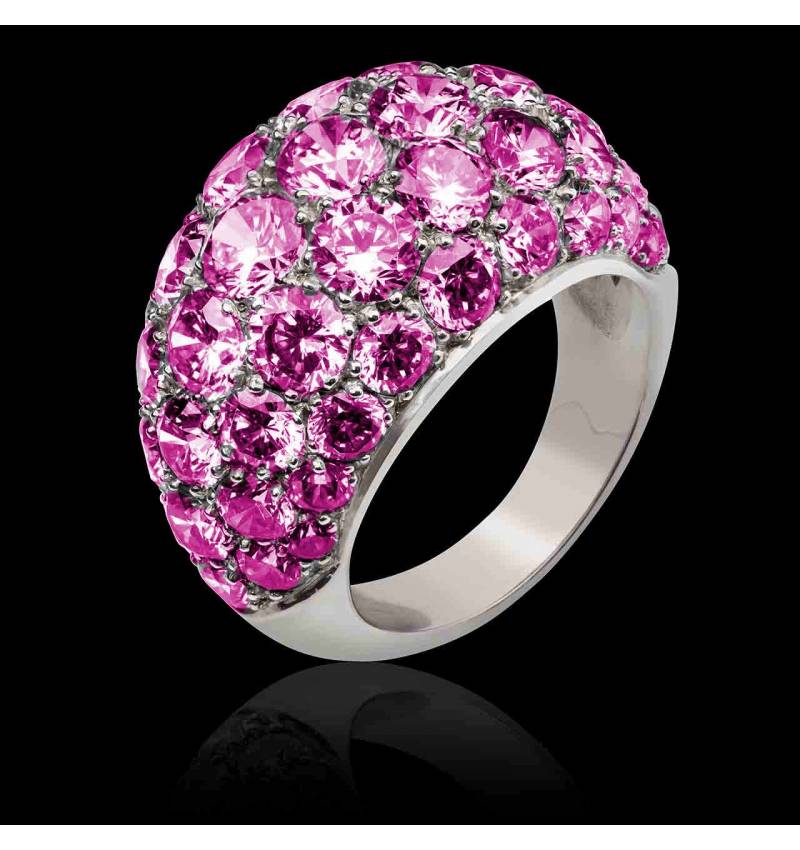 Bague saphir rose Romy