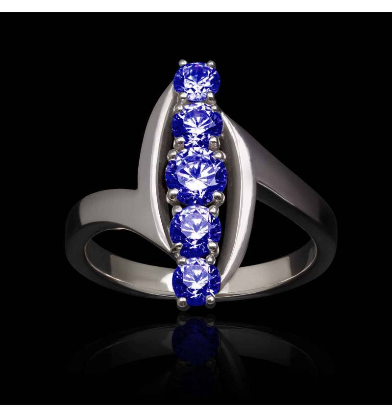 Bague saphir bleu-Margaux