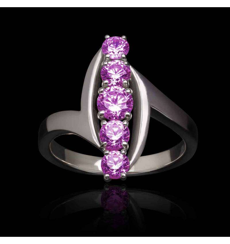 bague saphir rose-Margaux