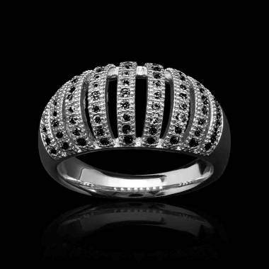 Bague-diamant-noir-or-blanc-bamby