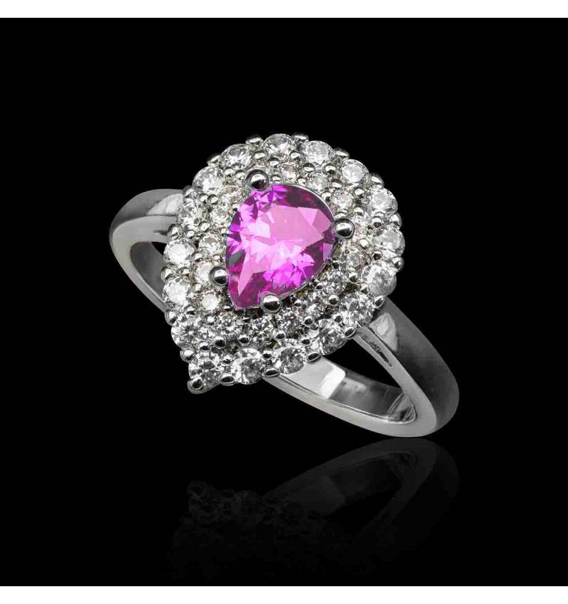 bague-saphir-rose-diamant-maelle