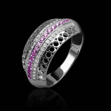 bague-saphir-rose-diamant-vanda