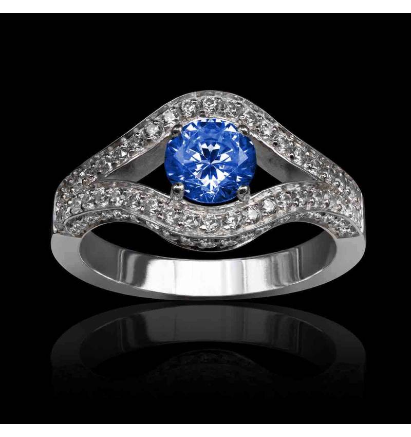 bague-saphir bleu-dolores