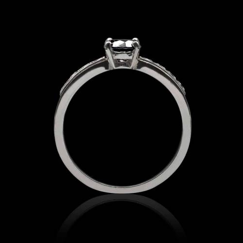 bague diamant noir-or blanc-kelly