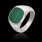 chevaliere malachite-or blanc-maximilien