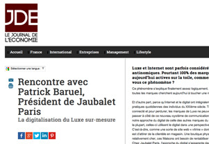 Interview de Patrick Baruel dans JDE